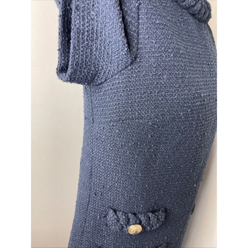 Tuckernuck Navy Tweed Jackie Dress Small S - Picture 6 of 9